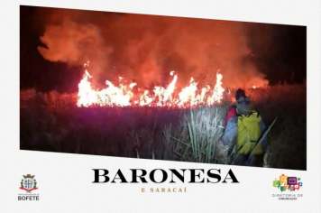 Foto relacionada - Queimadas atingem os bairros Baronesa e Saracaí