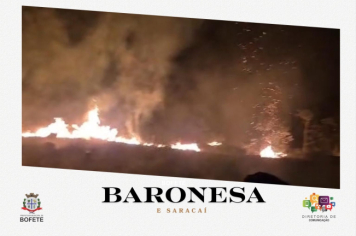 Foto relacionada - Queimadas atingem os bairros Baronesa e Saracaí