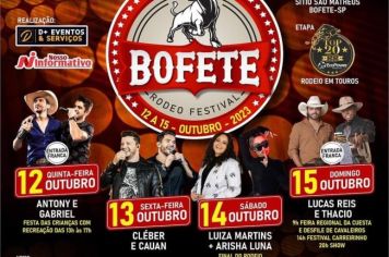 RODEIO FESTIVAL - BOFETE/SP