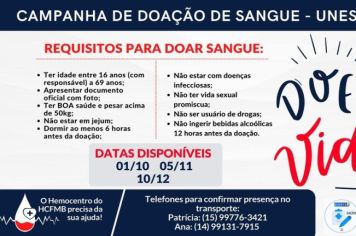 Campanha de Doação de Sangue - UNESP 2022