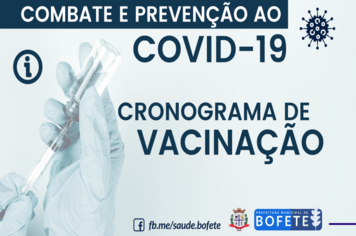 CRONOGRAMA DE VACINAÇÃO -  COVID-19
