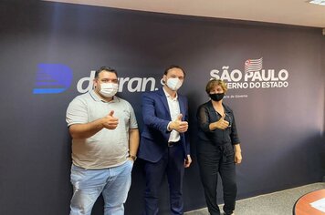 Presidente do Detran-SP recebe Bofete para estreitar parceria do DETRAN e Poupatempo aqui no município.