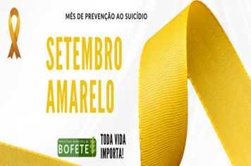 SETEMBRO AMARELO - Toda vida importa!