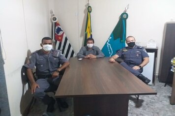 Novo Comandante da Polícia Militar do interior visita Chefe do Poder Executivo em Bofete