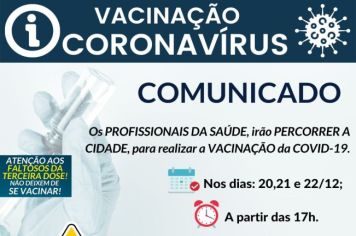 ATUALIZAÇÃO! Cronograma de Vacinação Covid-19.