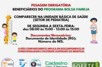 Atenção Beneficiários do Programa Bolsa Família