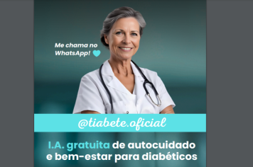 Bofete será cidade piloto do assistente virtual Tia Bete para cuidados com diabetes