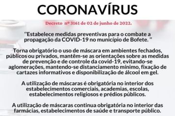 Comunicado Coronavírus: