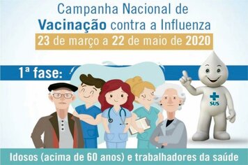 Começa nesta segunda-feira, 23 a Campanha de vacinação contra gripe