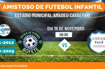 Amistoso de Futebol Infantil