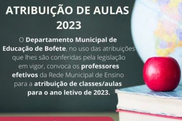 Atribuição de Aulas e Classes 2023