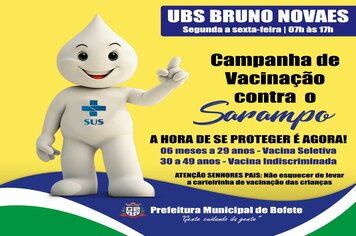 Campanha de vacinação contra o Sarampo