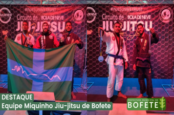 Equipe Miquinho Jiu-jitsu de Bofete conquista 2 medalhas de prata