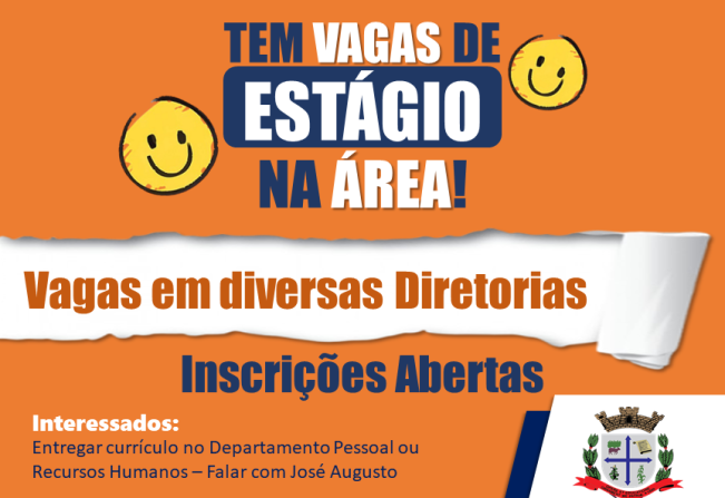 Vagas de estágio para jovens na Prefeitura Municipal de Bofete