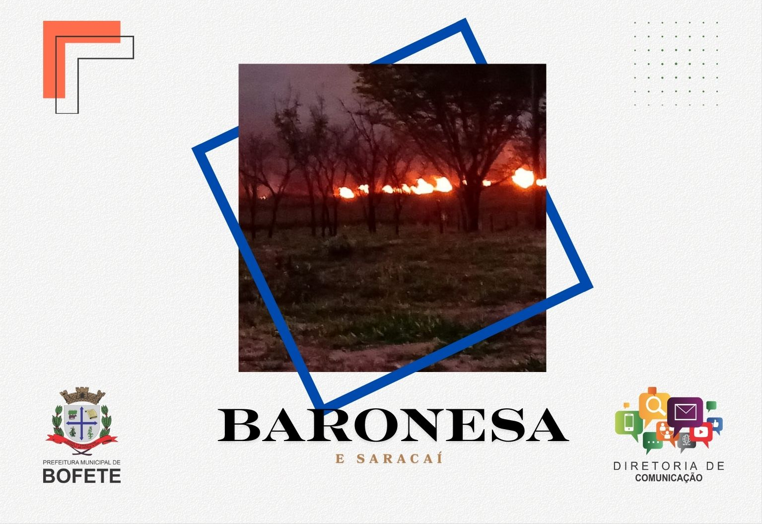 Queimadas atingem os bairros Baronesa e Saracaí