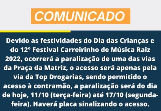 COMUNICADO