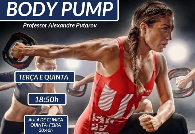 AULA DE BODY PUMP GRATUITA!