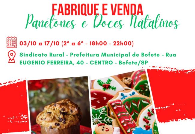 Você quer aprender a fabricar panetones e doces natalinos?