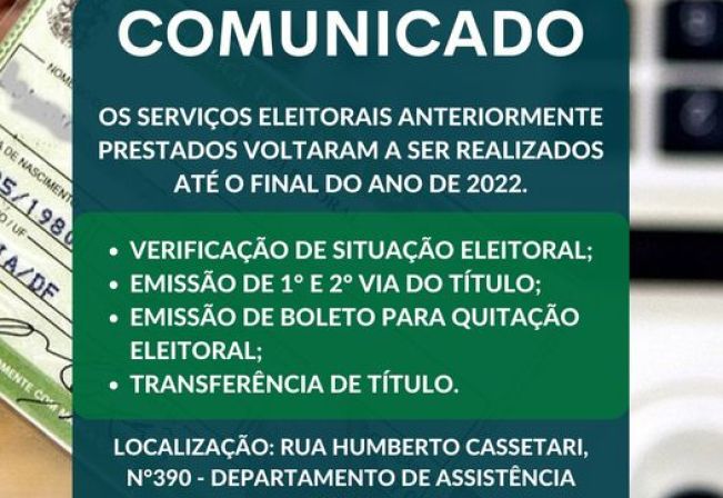 COMUNICADO