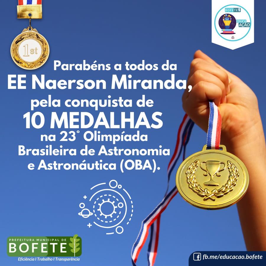 PARABENIZAMOS A TODOS DA EE NAERSON MIRANDA PELA CONQUISTA!