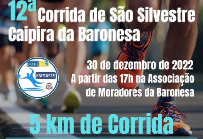 12° Corrida de São Silvestre Caipira da Baronesa