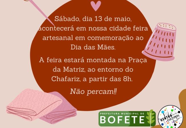 Feira Artesanal - Especial Dia das Mães 