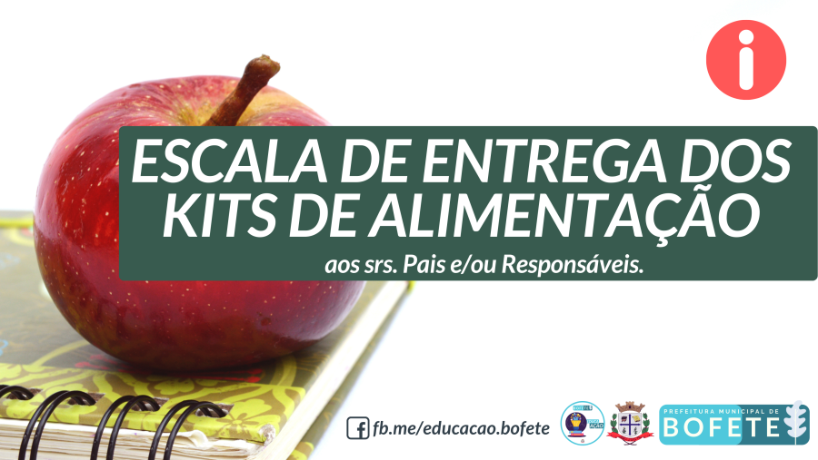 COMUNICADO sobre a entrega dos Kits Alimentação referente ao mês de AGOSTO