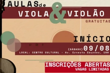 AS AULAS DE VIOLA E VIOLÃO ESTÃO DE VOLTA! 