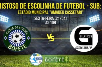 Amistoso de Escolinha de Futebol - SUB:17