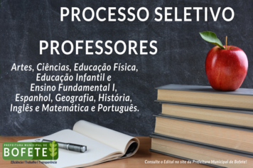 EDITAL Nº 01 - Processo Seletivo: PROFESSORES