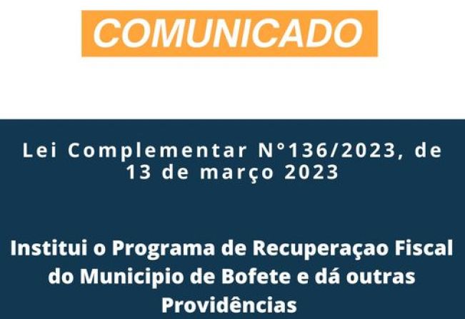 REFIS - Recuperação Fiscal